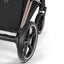 Cybex E-Priam Stroller - Comfort Collection Rose Gold/Brown Frame/ Sepia Black Lux Seat Pack on Luna Baby Store Miami