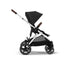 Cybex Gazelle S Single-to-Double Stroller - Silver Frame / Moon Black