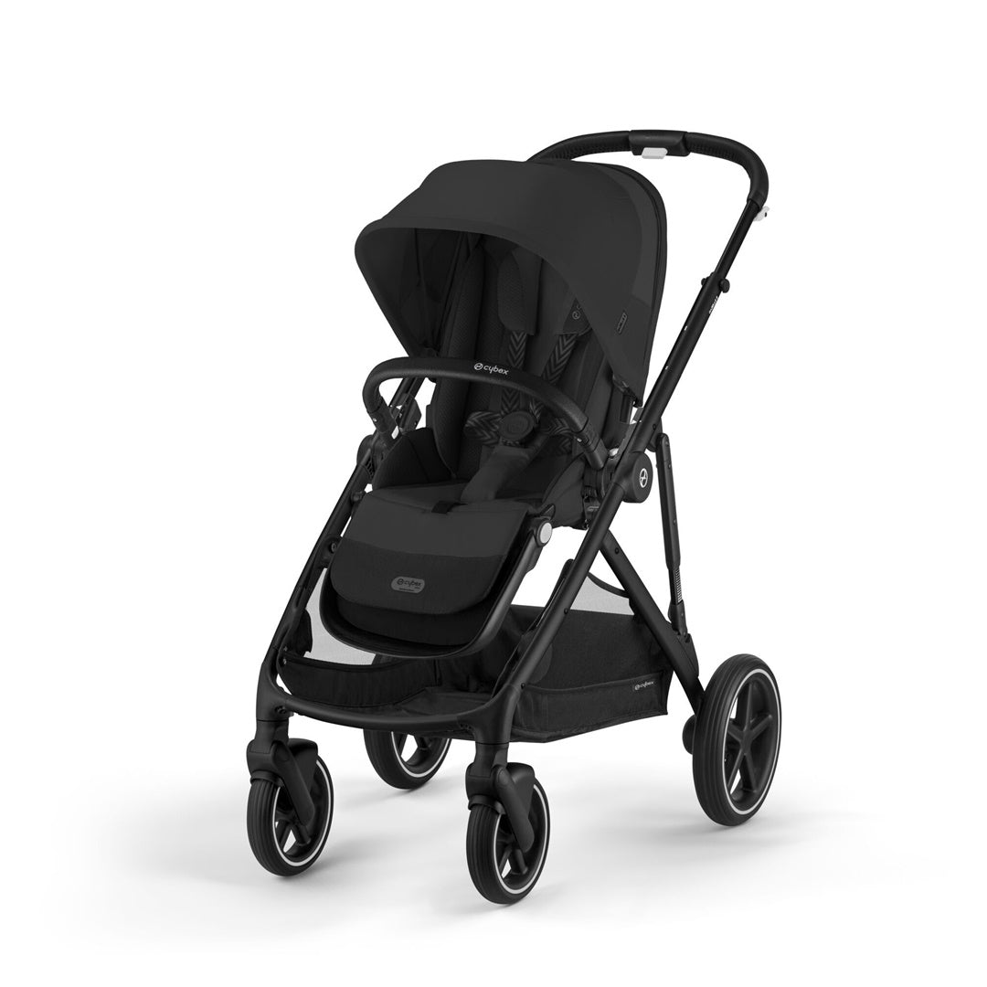 Cybex Gazelle S Single-to-Double Stroller - Black Frame / Moon Black