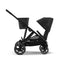 Cybex Gazelle S Single-to-Double Stroller - Black Frame / Moon Black