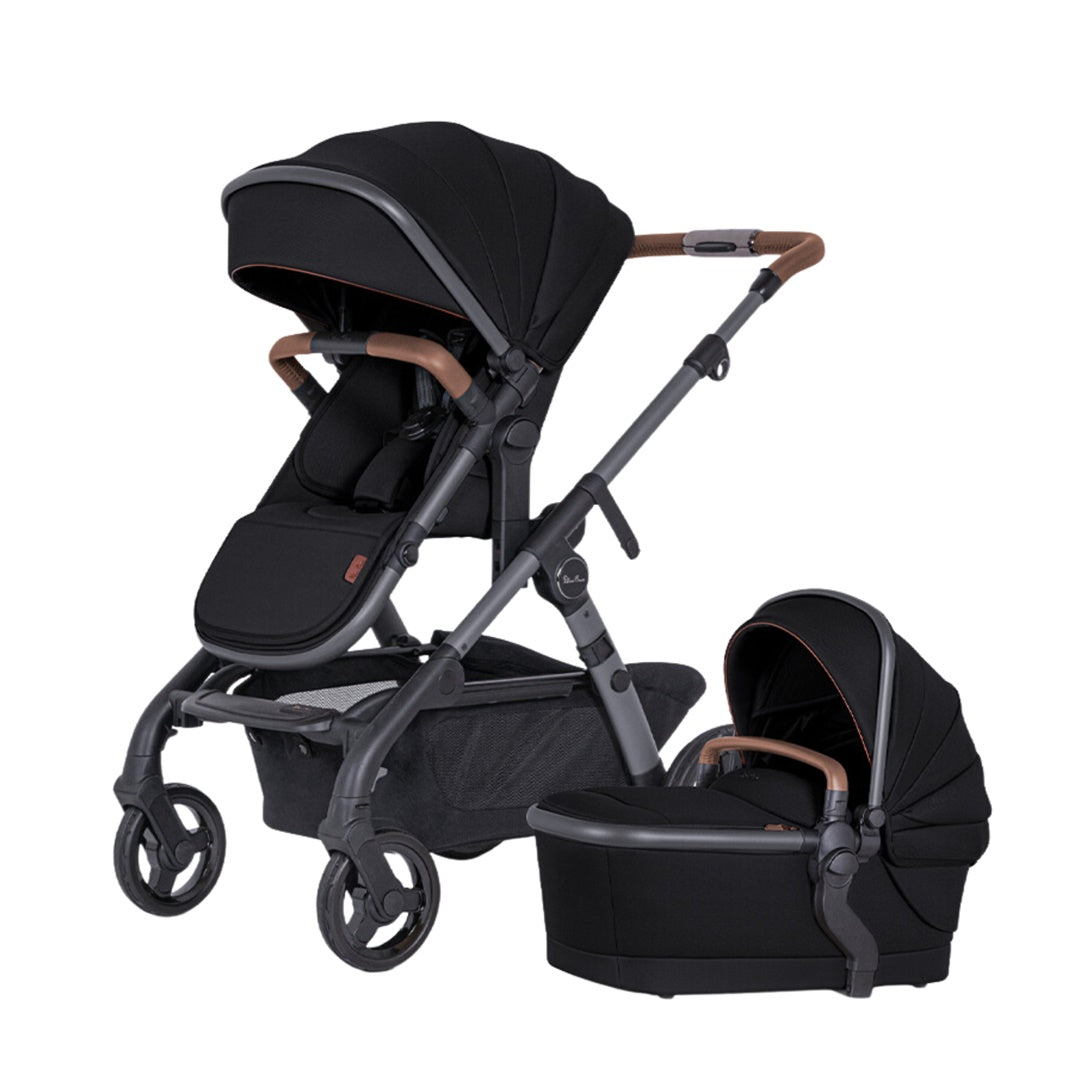 Silver Cross Wave 3 Single-to-Double Stroller - Licorice