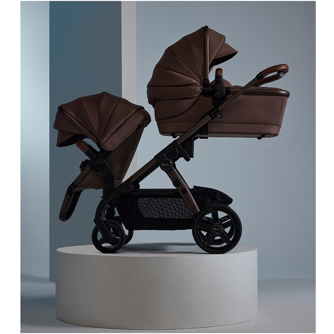 Silver Cross Wave 3 Single-to-Double Stroller - Caramel