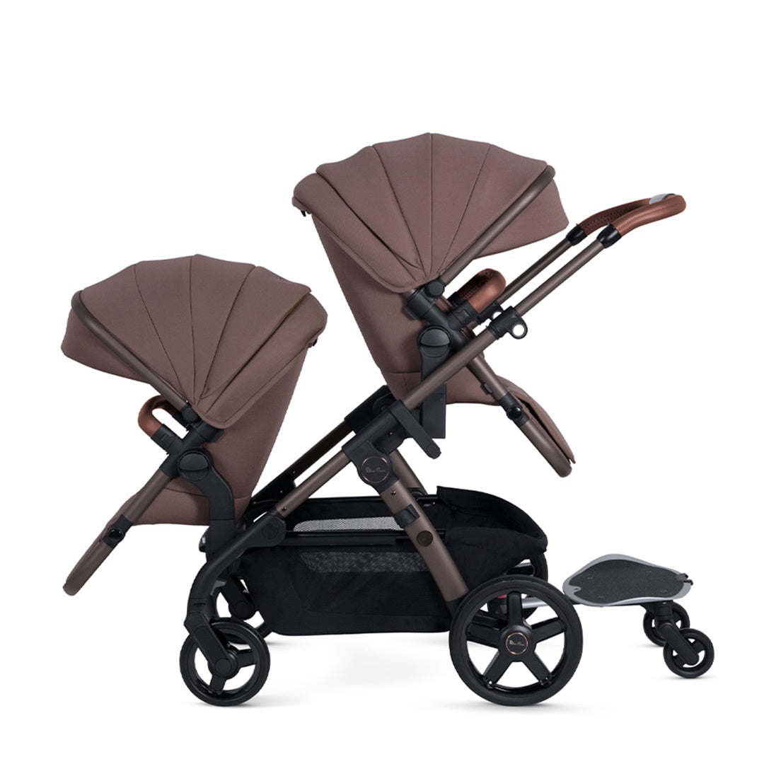 Silver Cross Wave 3 Single-to-Double Stroller - Caramel