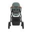 Uppababy Vista V3 Stroller - Gwen Green Mélange/Carbon Frame/Saddle Leather