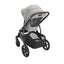 Uppababy  Vista V3 Stroller - Savannah Pearl Gray Jacquard/Carbon Frame/Chestnut Leather