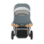 Uppababy Vista V3 Stroller - Callum Stone Blue/Silver Frame/Sand Leather