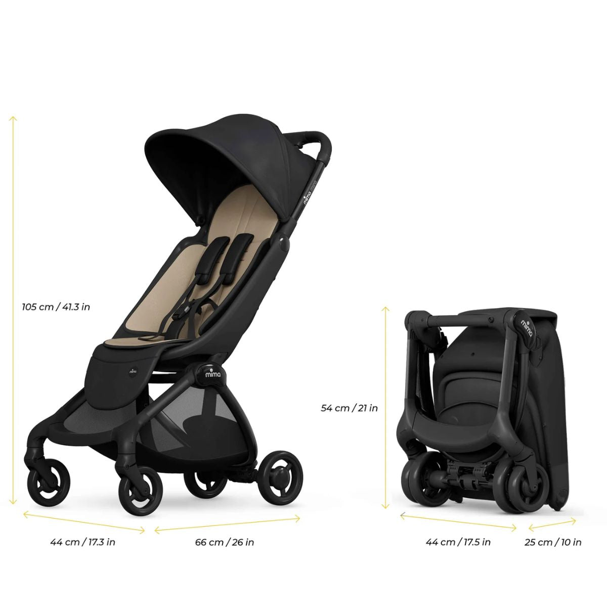 Mima® Miro Stroller - Black