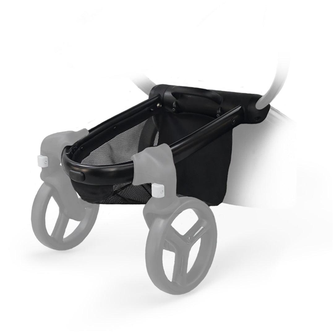 Carrinho de Bebê Mima Xari Max Caramelo Com Estrutura Champanhe e Assento Preto - Mima Babytunes