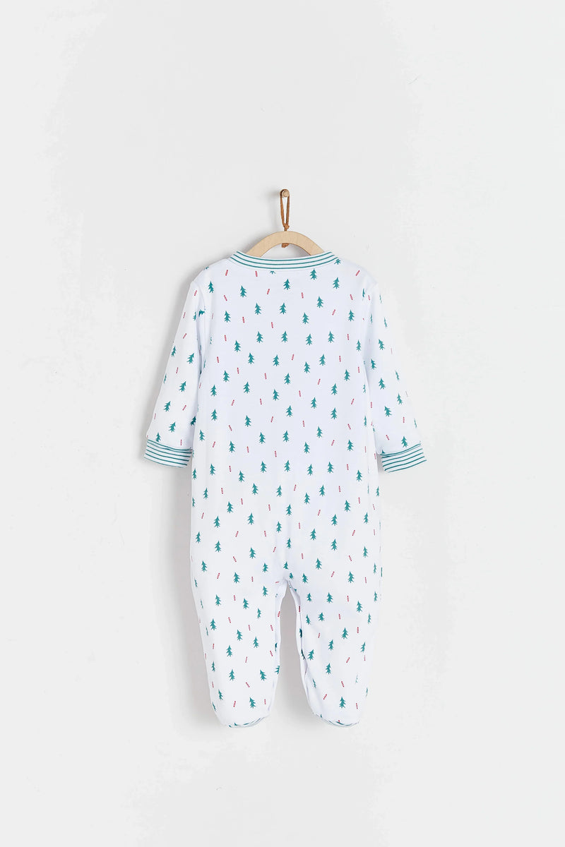 Babycottons Christmas Pajama Snap Sootie