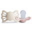 Kit De Chupetas Simétricas Lucky Mushie 6-18M Cream e Blush - Mushie Babytunes