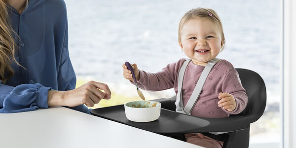 Stokke Clikk High Chair - Fjord Blue on Luna Baby Store Miami