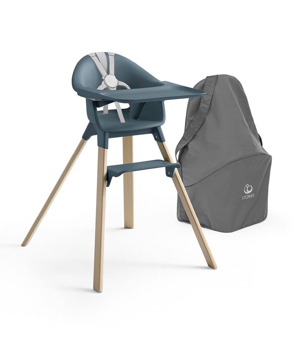 Stokke Clikk High Chair - Fjord Blue - Luna Baby Store Miami