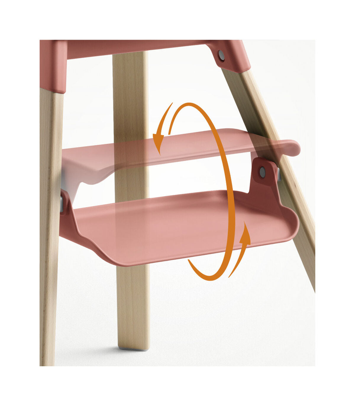 Stokke Clikk High Chair - Sunny Coral - Luna Baby Store Miami