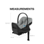 CYBEX Cloud G Pro Comfort Extend Infant Car Seat - Stone Grey