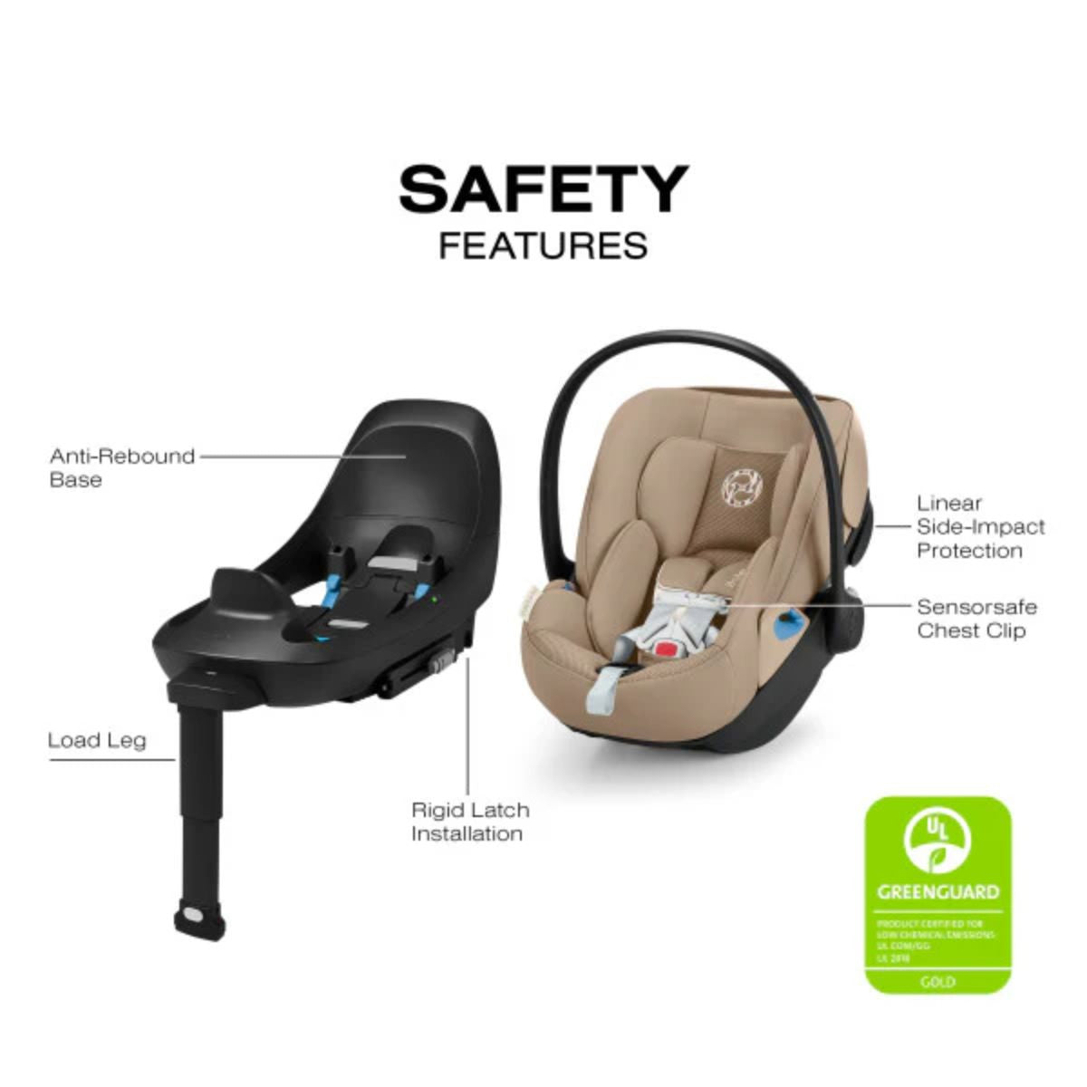 CYBEX Cloud G Pro Comfort Extend Infant Car Seat - Almond Beige