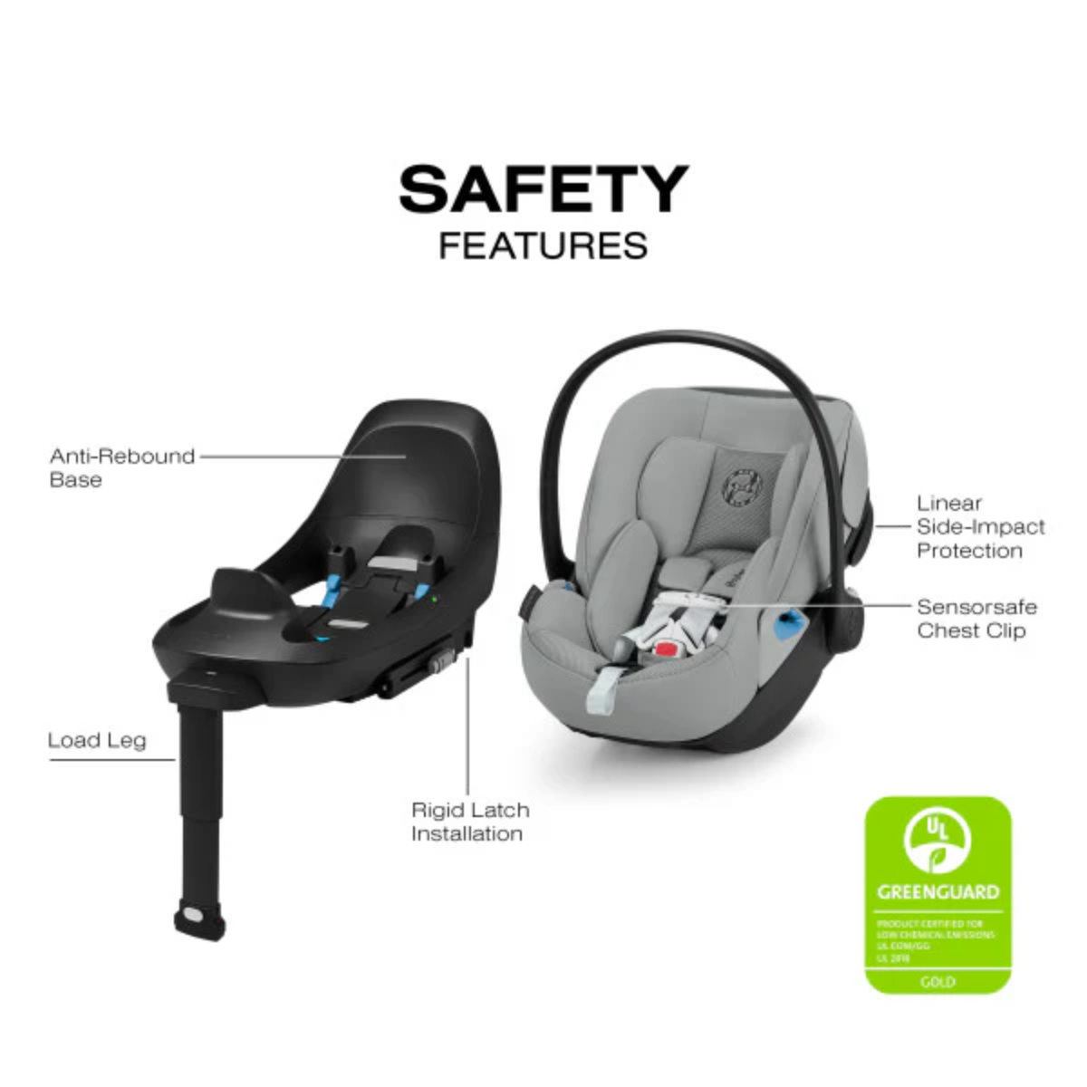 CYBEX Cloud G Pro Comfort Extend Infant Car Seat - Stone Grey