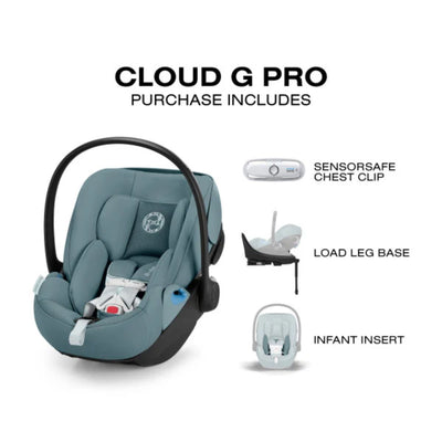 CYBEX Cloud G Pro Comfort Extend Infant Car Seat - Stormy Blue