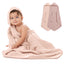 Comfy Cubs Hooded Baby Towel 2 pack 100% Muslin Cotton - Mauve And Blush