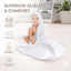 Comfy Cubs Hooded Baby Towel 2 pack 100% Muslin Cotton  - White
