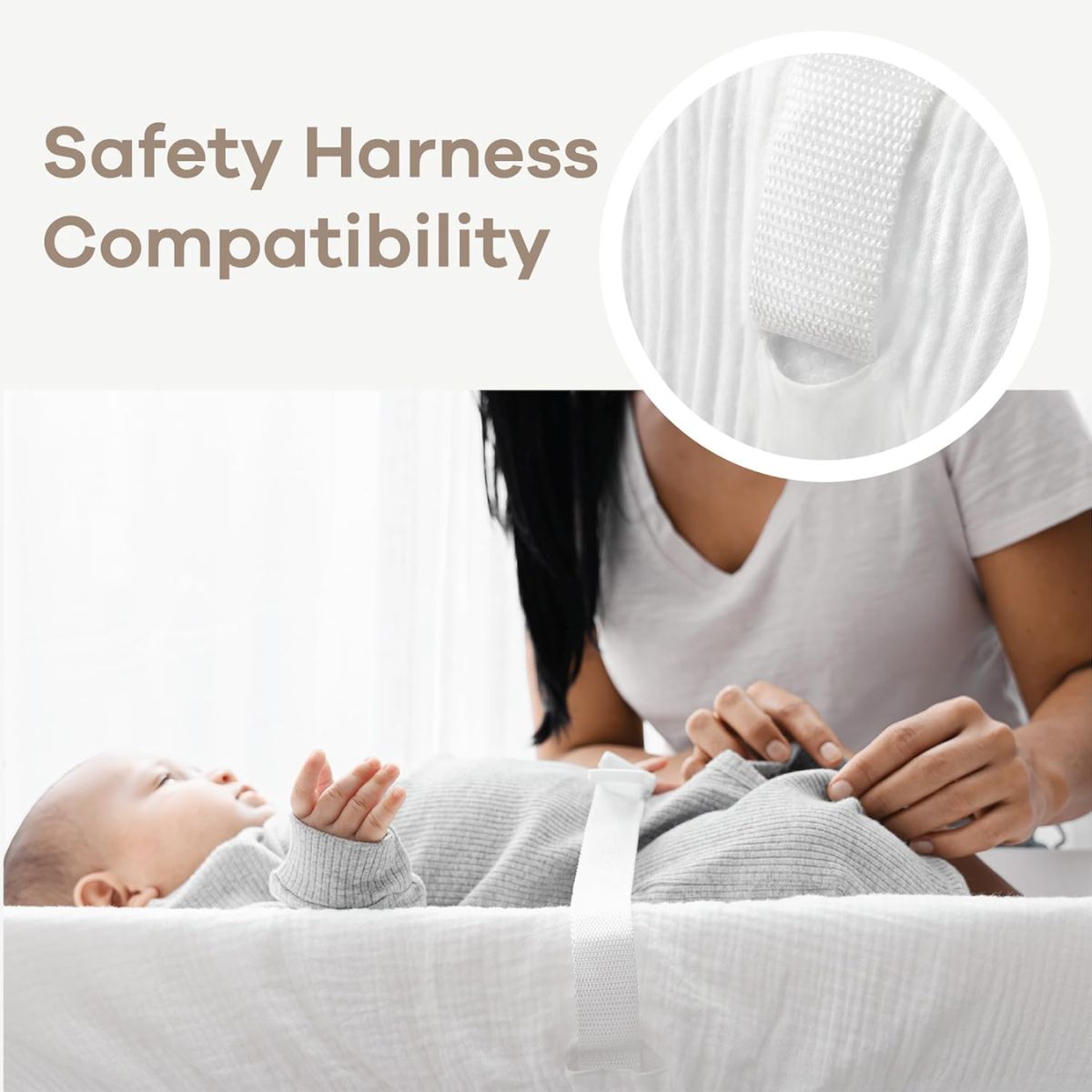 Comfy Cubs Muslin Fitted Changing Pad Cover Universal Fit - White