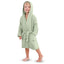 Comfy Cubs Muslin Hooded Baby Bath Robe 100% Cotton Sage - 6-12M on Luna Baby Store Miami