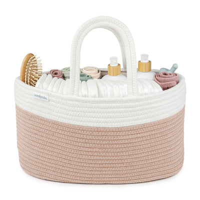 Comfy Cubs Rope Diaper Caddy - Blush