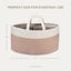 Comfy Cubs Rope Diaper Caddy - Blush on Luna Baby Store Miami