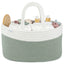 Comfy Cubs Rope Diaper Caddy - Sage