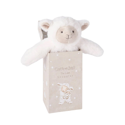 Elegant Baby Cottonball the Lamb Snuggler Plush Security Blanket w/ Gift Box
