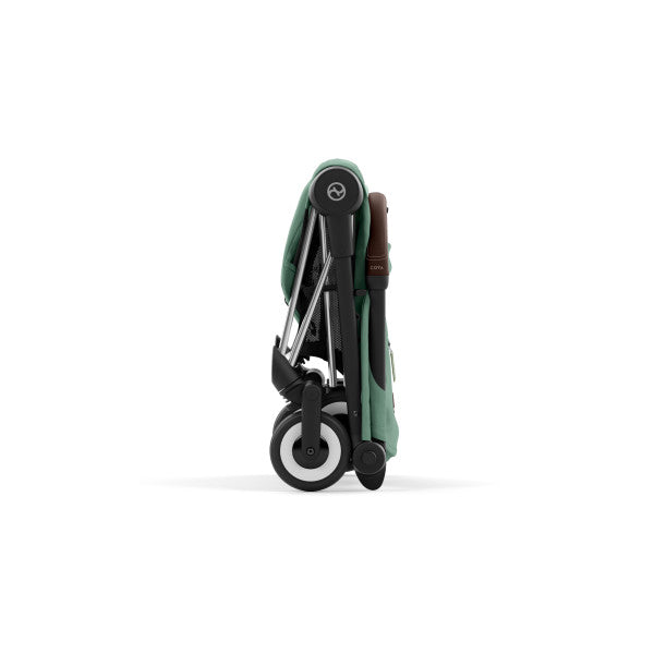 Cybex Coya Stroller - Chrome Dark Brown | Leaf Green