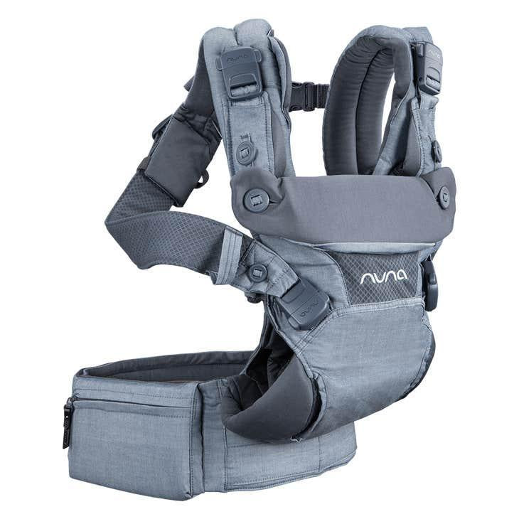 Nuna CUDL 4-in-1 Carrier Softened Denim - Effortless Magnetic Buckles