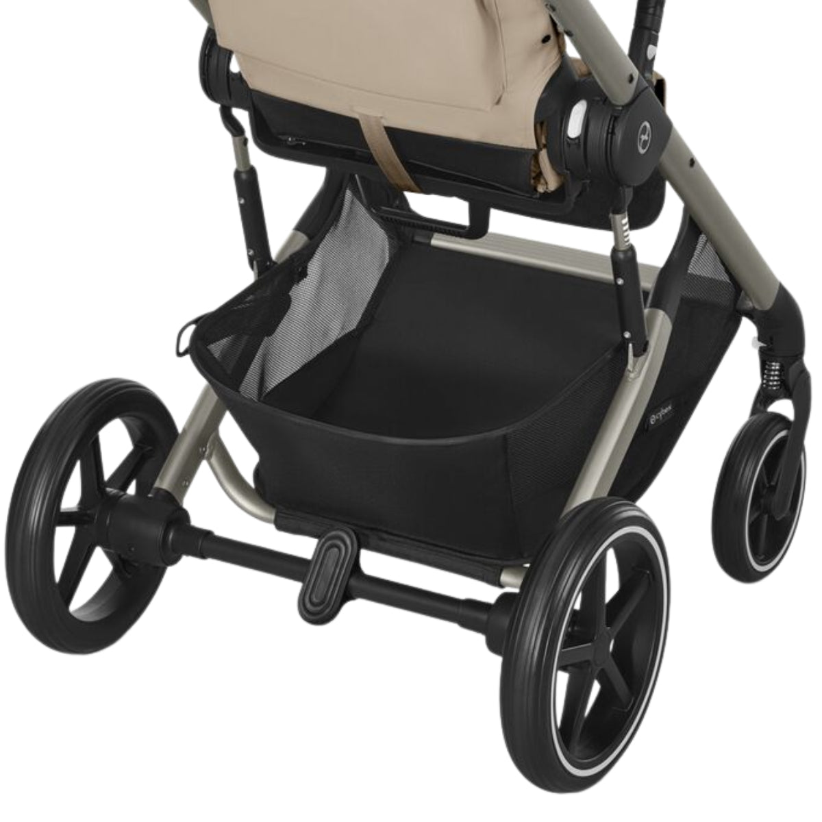 Cybex Balios S Lux Stroller - Taupe Frame / Chocolate Brown