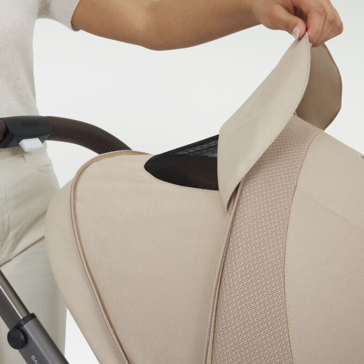 Cybex Balios S Lux Stroller - Taupe Frame / Chocolate Brown on Luna Baby Store Miami