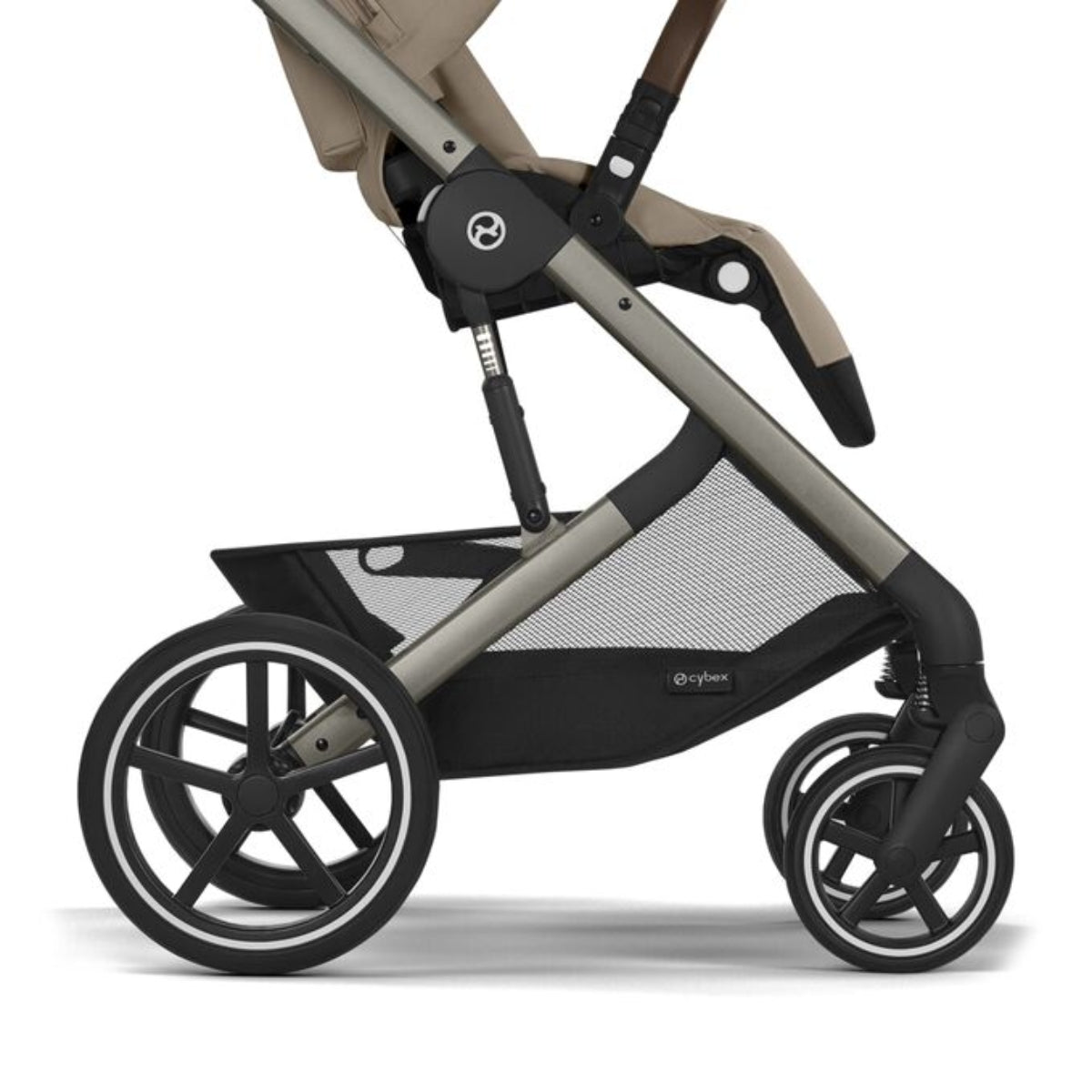 Cybex Balios S Lux Stroller - Taupe Frame / Chocolate Brown