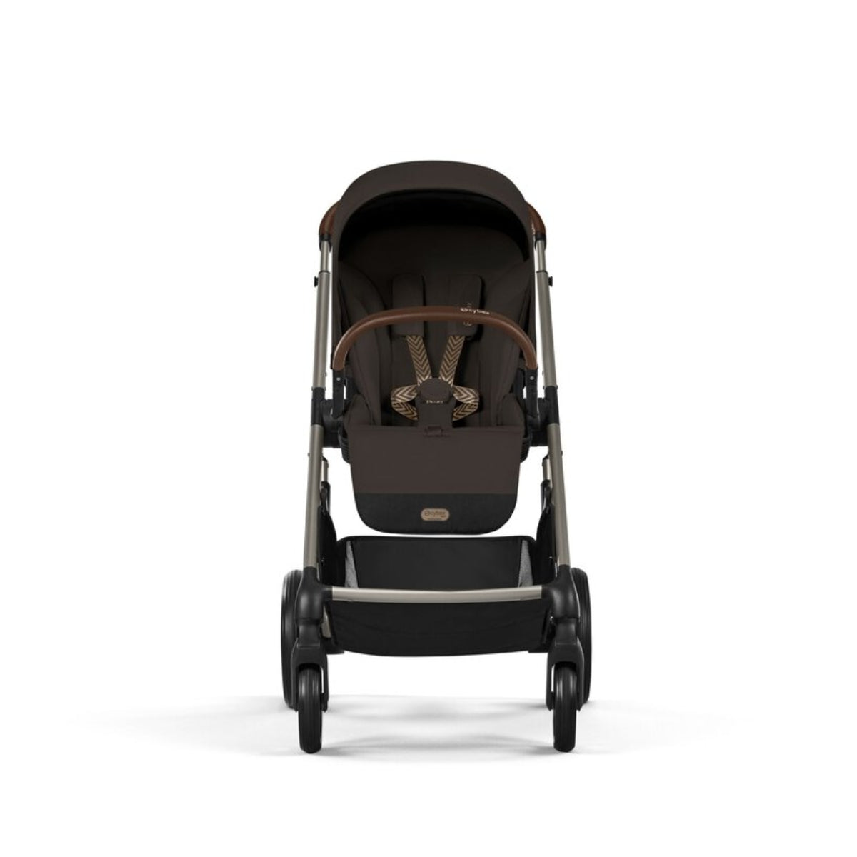 Cybex Balios S Lux Stroller - Taupe Frame / Chocolate Brown