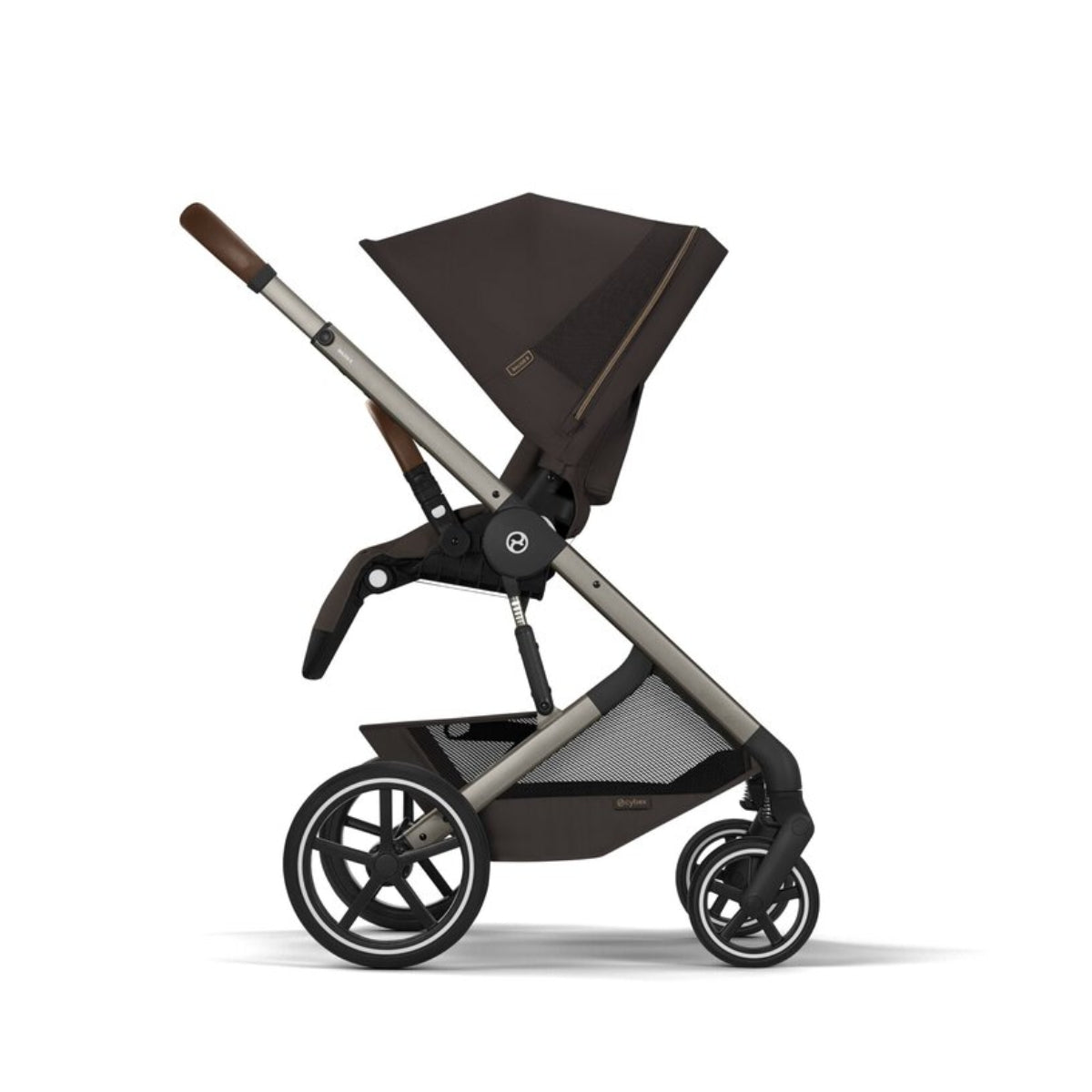 Cybex Balios S Lux Stroller - Taupe Frame / Chocolate Brown