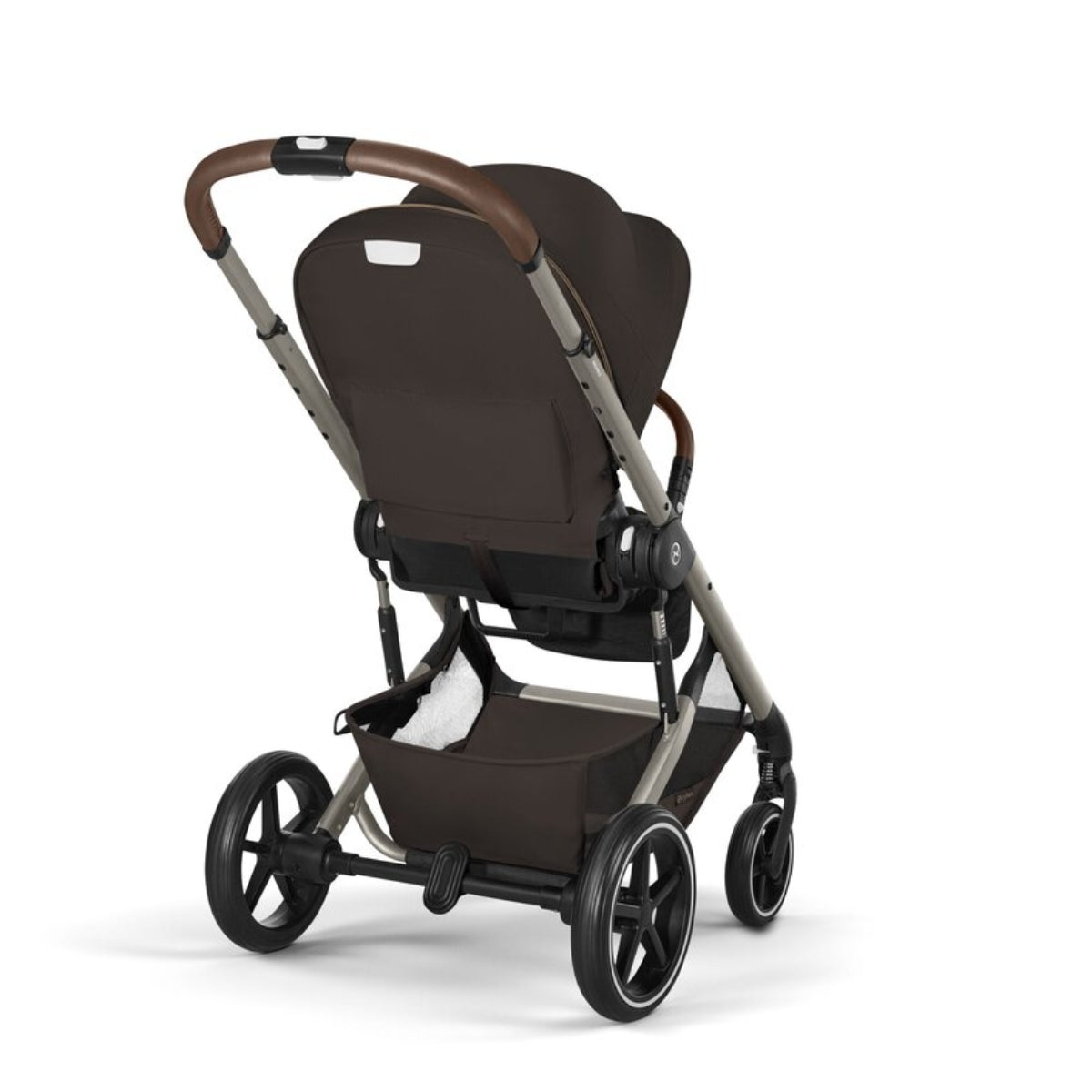 Cybex Balios S Lux Stroller - Taupe Frame / Chocolate Brown
