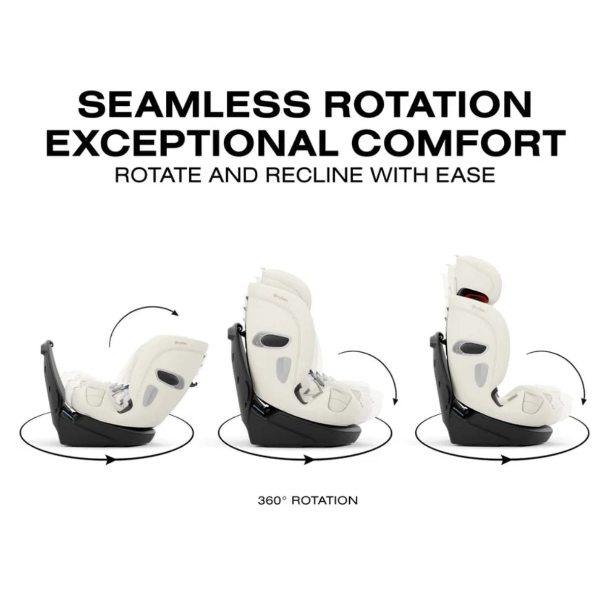 Cybex Callisto T 360 Rotating All-in-One Convertible Car Seat Off White