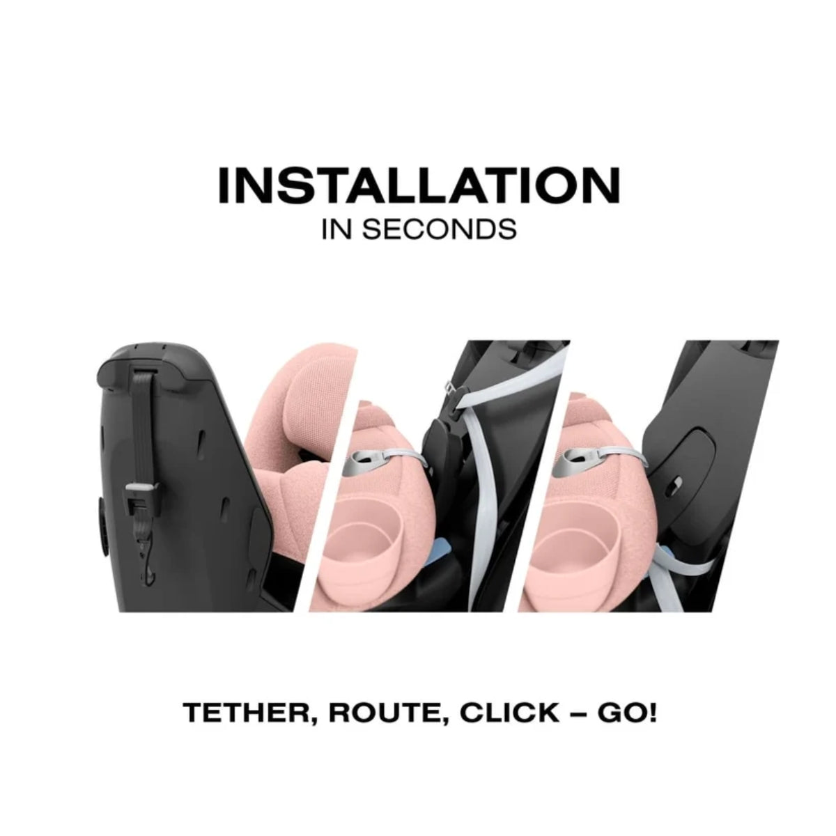 Cybex Callisto T 360 Rotating All-in-One Convertible Car Seat Peach Pink