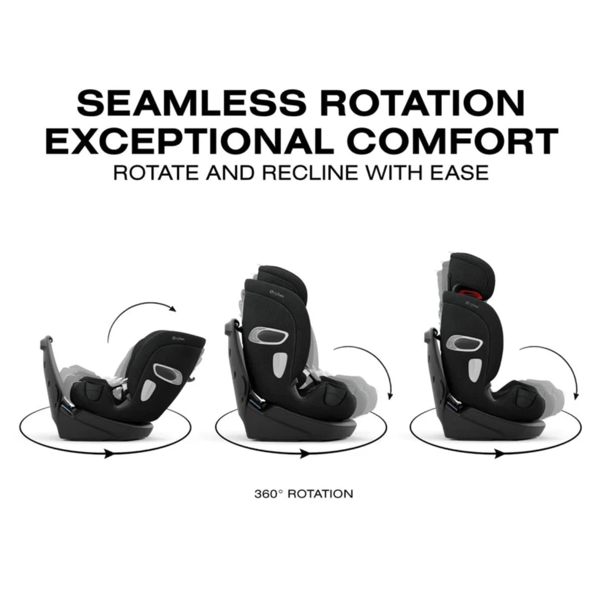 Cybex Callisto T 360 Rotating All-in-One Convertible Car Seat Sepia Black on Luna Baby Store Miami