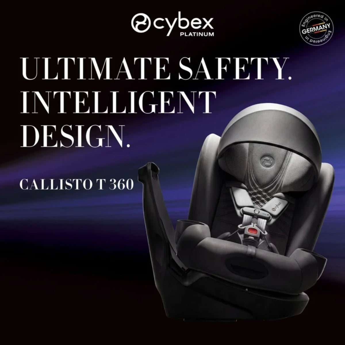 Cybex Callisto T 360 Rotating All-in-One Convertible Car Seat Sepia Black