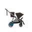 Cybex E - Gazelle S Stroller - Taupe Frame/ Chocolate Brown on Luna Baby Store Miami