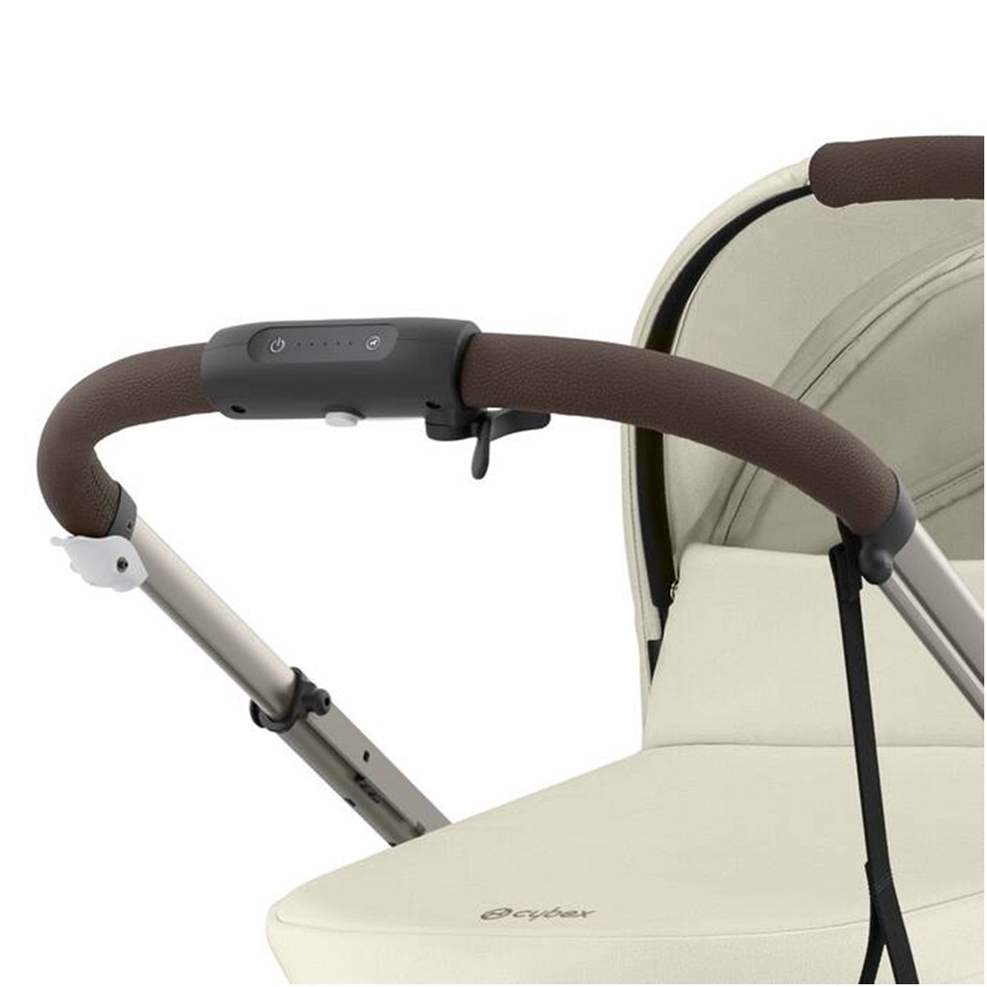 Cybex E - Gazelle S Stroller - Taupe Frame/ Seashell Beige Seat