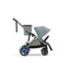 Cybex E - Gazelle S Stroller - Taupe Frame/ Stormy Blue Seat