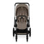 Cybex E-Priam Stroller - Comfort Collection Matte Black Frame/Coconut Brown Lux Seat on Luna Baby Store Miami
