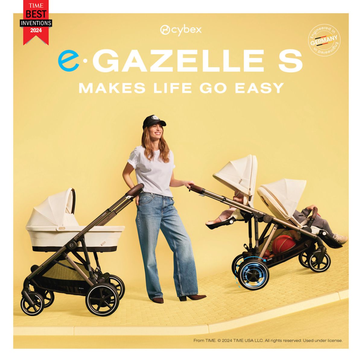 Cybex - Egazelle/Gazelle S 2 Cot, Stone Grey
