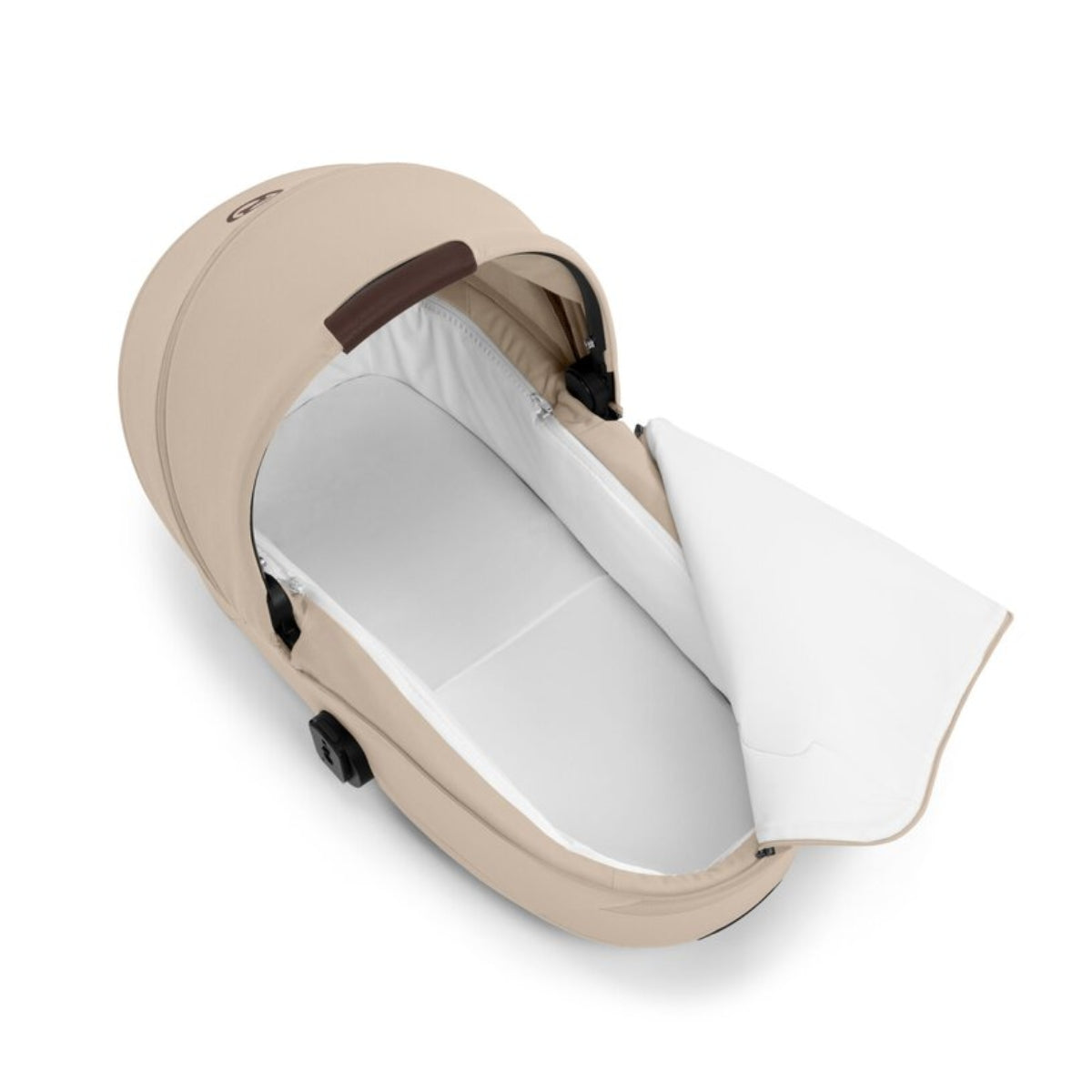 Cybex Gazelle Fold Cot - Almond Beige on Luna Baby Store Miami