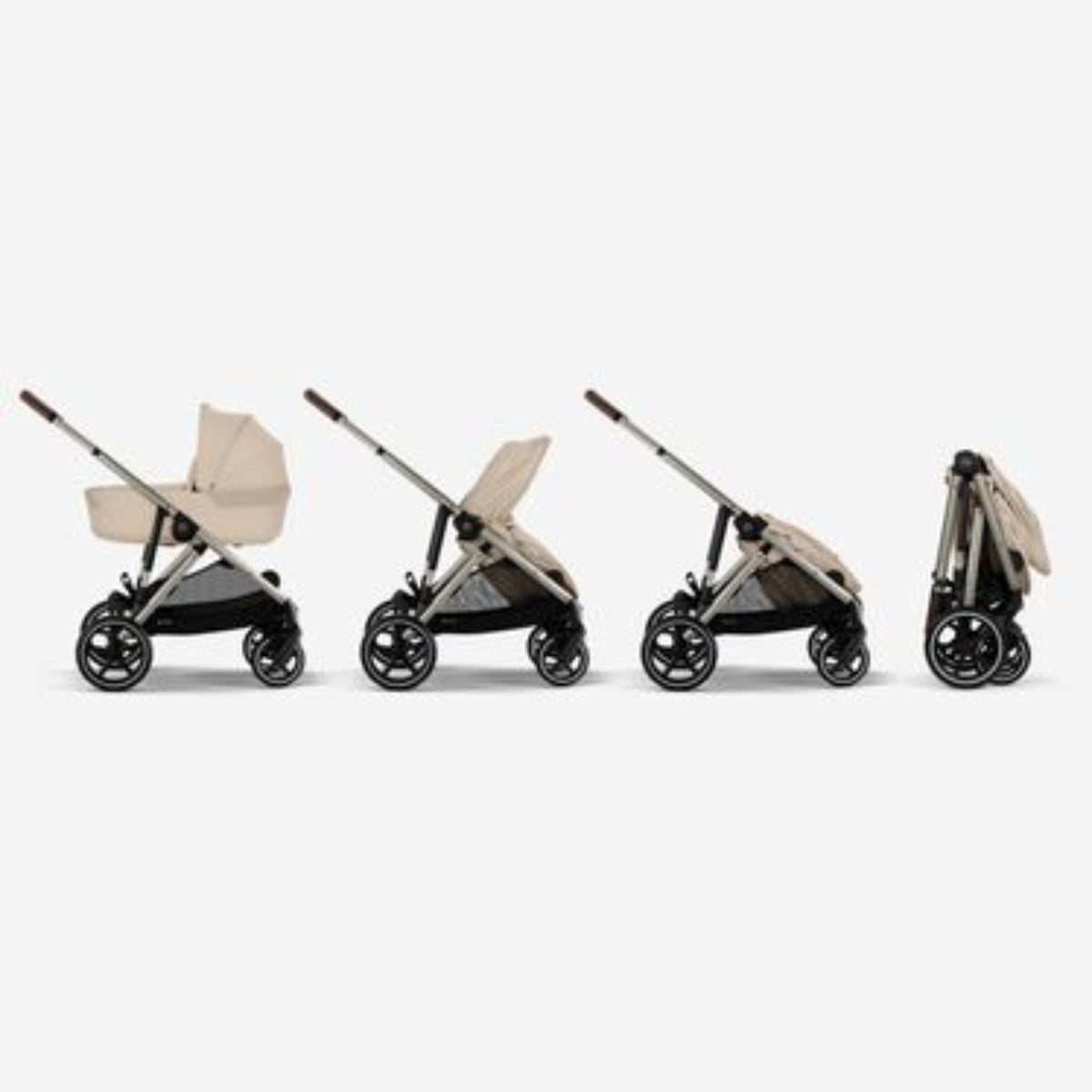 Cybex Gazelle Fold Cot - Almond Beige