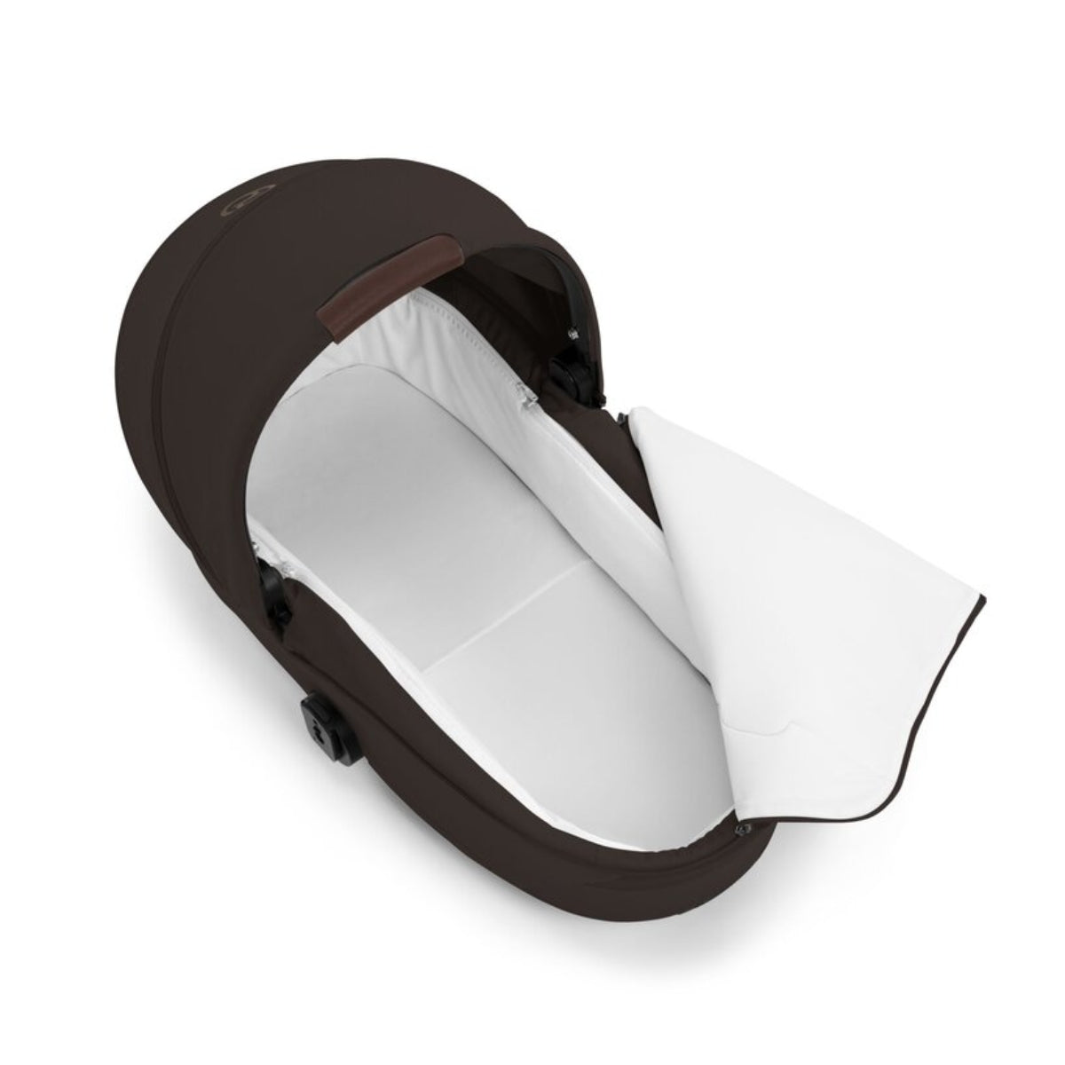 Cybex Gazelle Fold Cot - Chocolate Brown on Luna Baby Store Miami