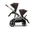 Cybex Gazelle S Single-to-Double Stroller - Taupe Frame / Chocolate Brown on Luna Baby Store Miami
